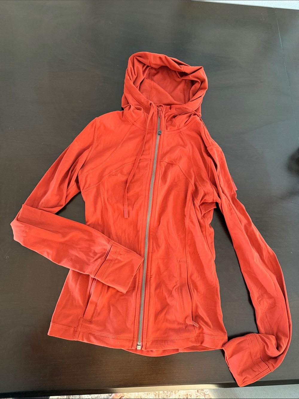 lululemon athletica Burnt Orange Hooded Zip Jacket
